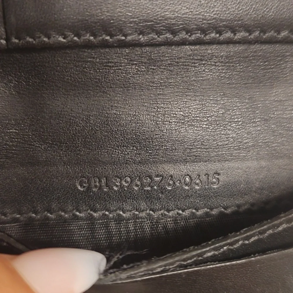 Saint Laurent Paris Crocodile Embossed Bifold Card Holder-minimalist Wallet 🖤